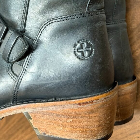 Dr. Martens Black Leather Jolie Biker Boots - SZ 8.5 - Picture 9 of 10